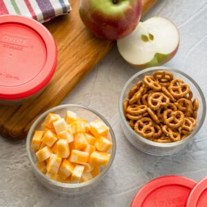 Alternative view of Pyrex® Simply Store® 6-piece Glass Food Storage Container Set with Red Lids