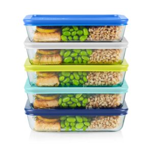 Alternative view of Pyrex® Simply Store® 10-piece Meal Prep Rectangular Glass Storage Set