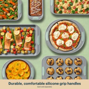Pyrex® Metal Bakeware 8-Piece Set in Sage - Image 5