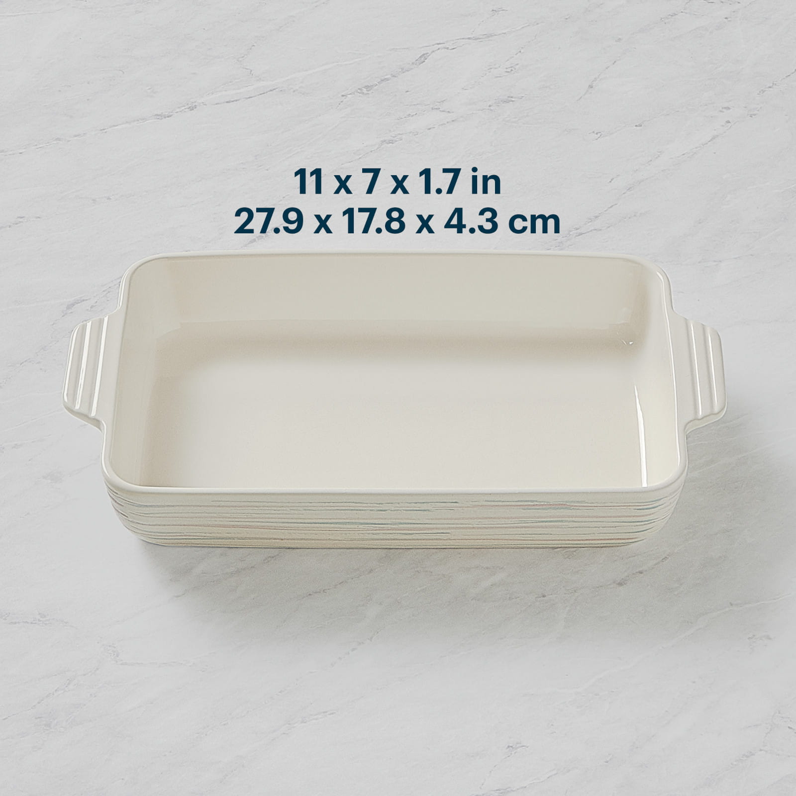 Pyrex® 2QT 7" x 11" Rectangular Ceramic Baking Dish - Image 3