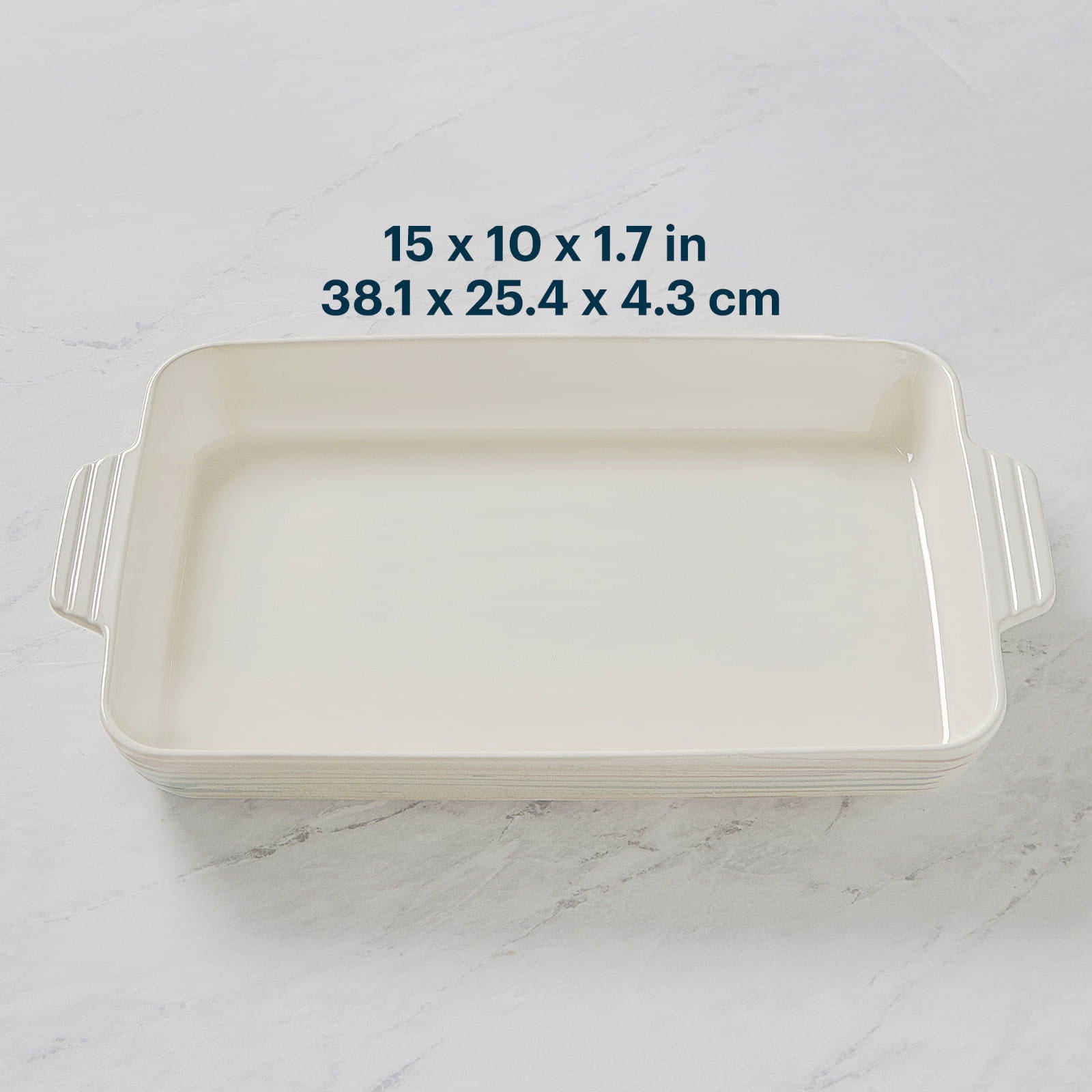 Pyrex® 4QT 10" x 15" Rectangular Ceramic Baking Dish - Image 3