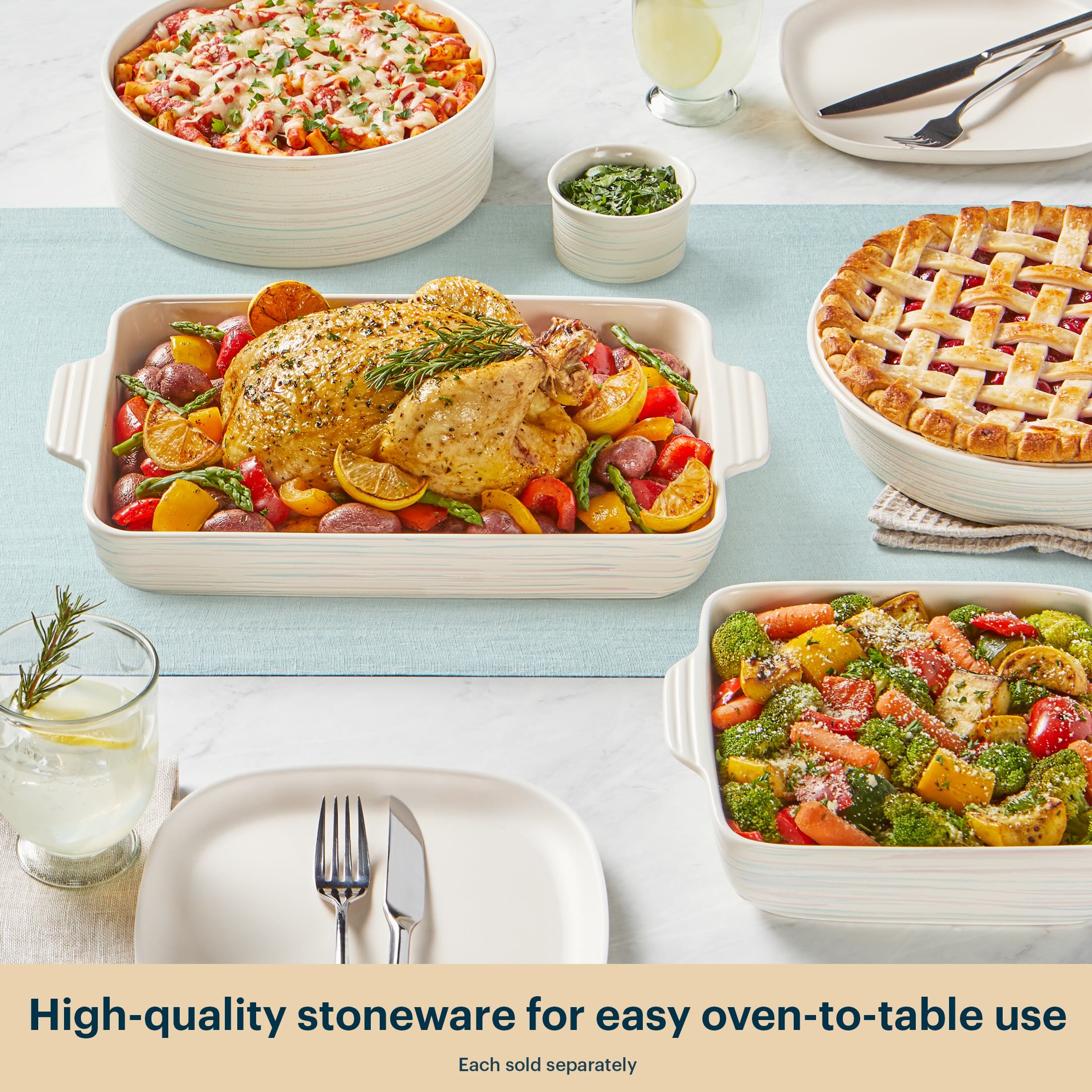 Pyrex® 3-Piece Rectangular Ceramic Bakeware Set - Image 6