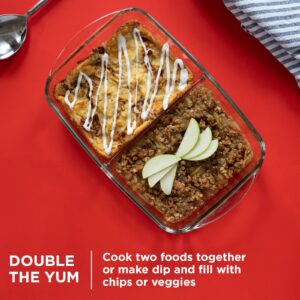 Alternative view of Pyrex® 8” x 12” Divided Glass Baking Dish