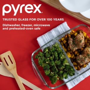 Pyrex® 8” x 12” Divided Glass Baking Dish - Image 6