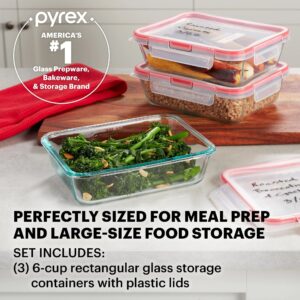 Alternative view of Pyrex® FreshLock™ 6-piece Glass Storage Set