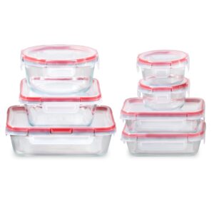 Pyrex® FreshLock™ 14-piece Mixed-Size Glass Storage Set