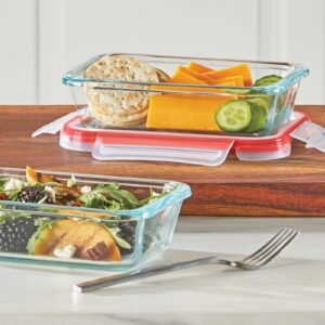 Alternative view of Pyrex® FreshLock™ 4-piece Glass Storage Set