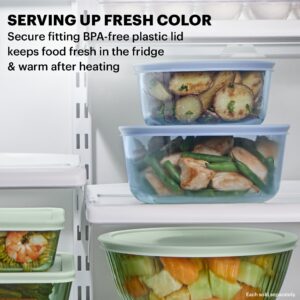 Pyrex® Simply Store® Tinted 2-cup Round Storage with Plastic Lid, Blue - Image 3