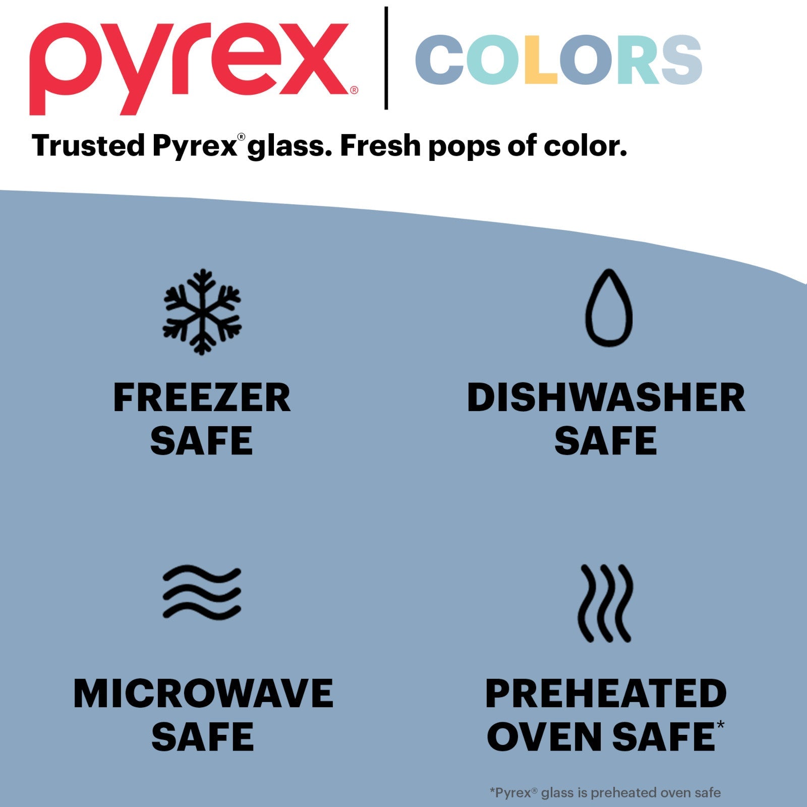 Pyrex® Colors Sculpted Tinted 8" Square Baking Dish with Plastic Lid, Smoke - Image 5