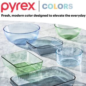 Pyrex® Colors Sculpted Tinted 2.3-quart Mixing Bowl with Lid, Green - Image 5
