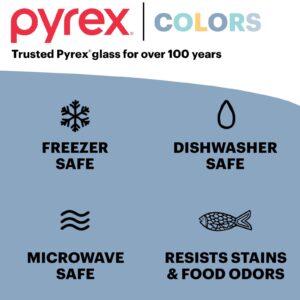 Pyrex® Colors Sculpted Tinted 2.3-quart Mixing Bowl with Lid, Green - Image 6