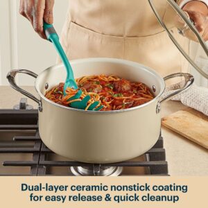 Pyrex® Ceramic Cookware 10-in/4.5qt Stock Pot with Lid - Image 3