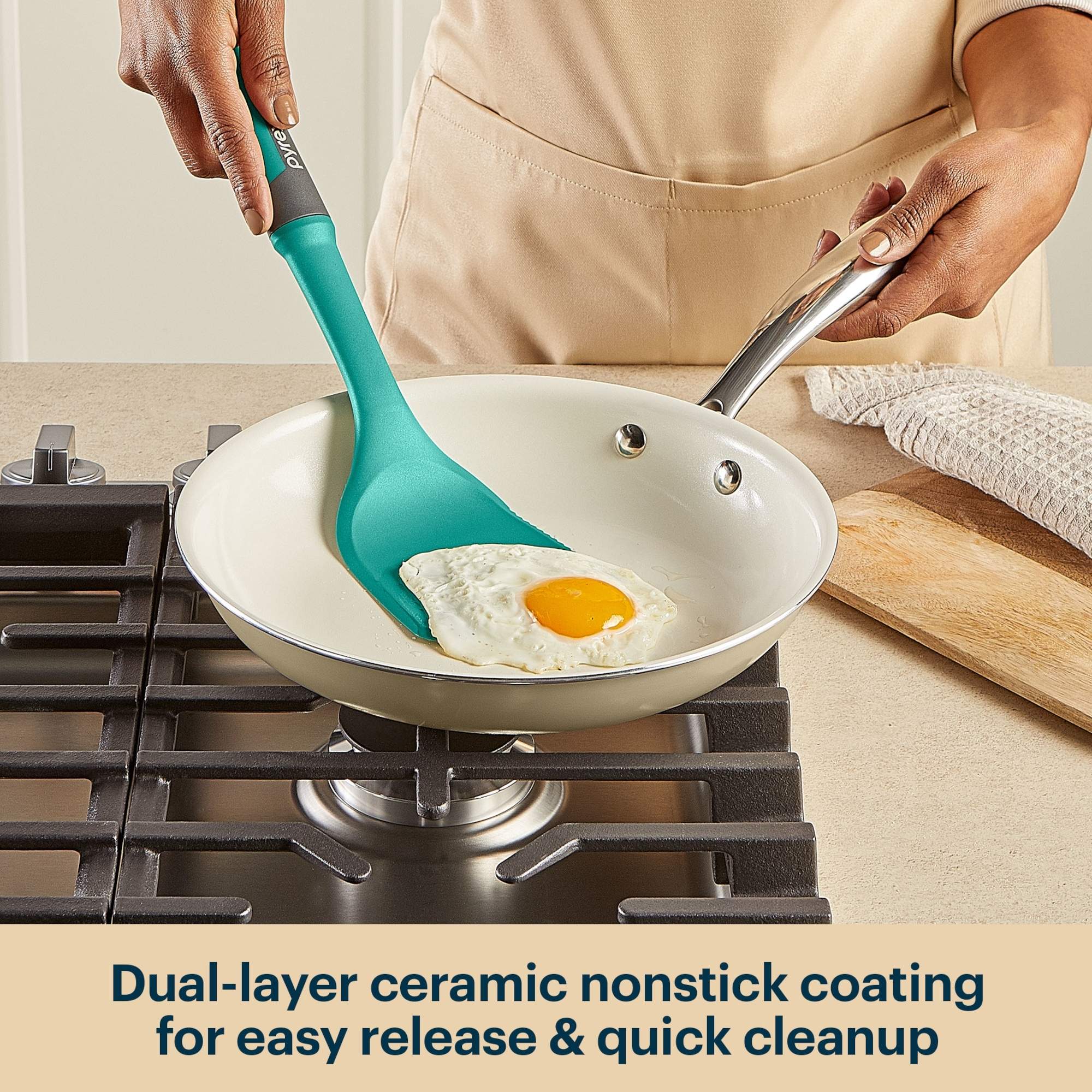 Pyrex® Ceramic Cookware 10-in Fry Pan - Image 3