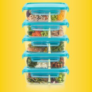 Alternative view of Pyrex® MealBox 10-Piece Divided Storage Set, 4 Cup