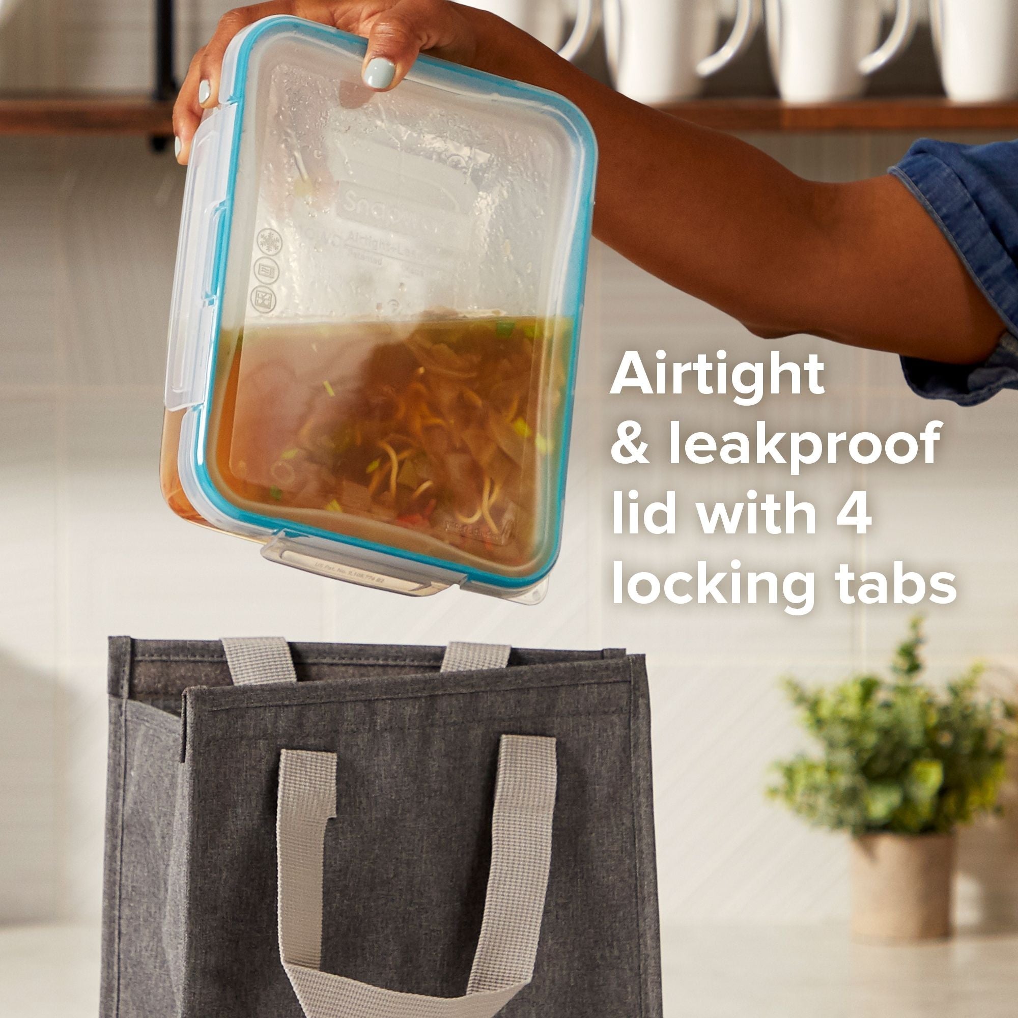 Snapware® Total Solution® 8.5-cup Rectangular Plastic Containers 4-pc Set with Lids - Image 3