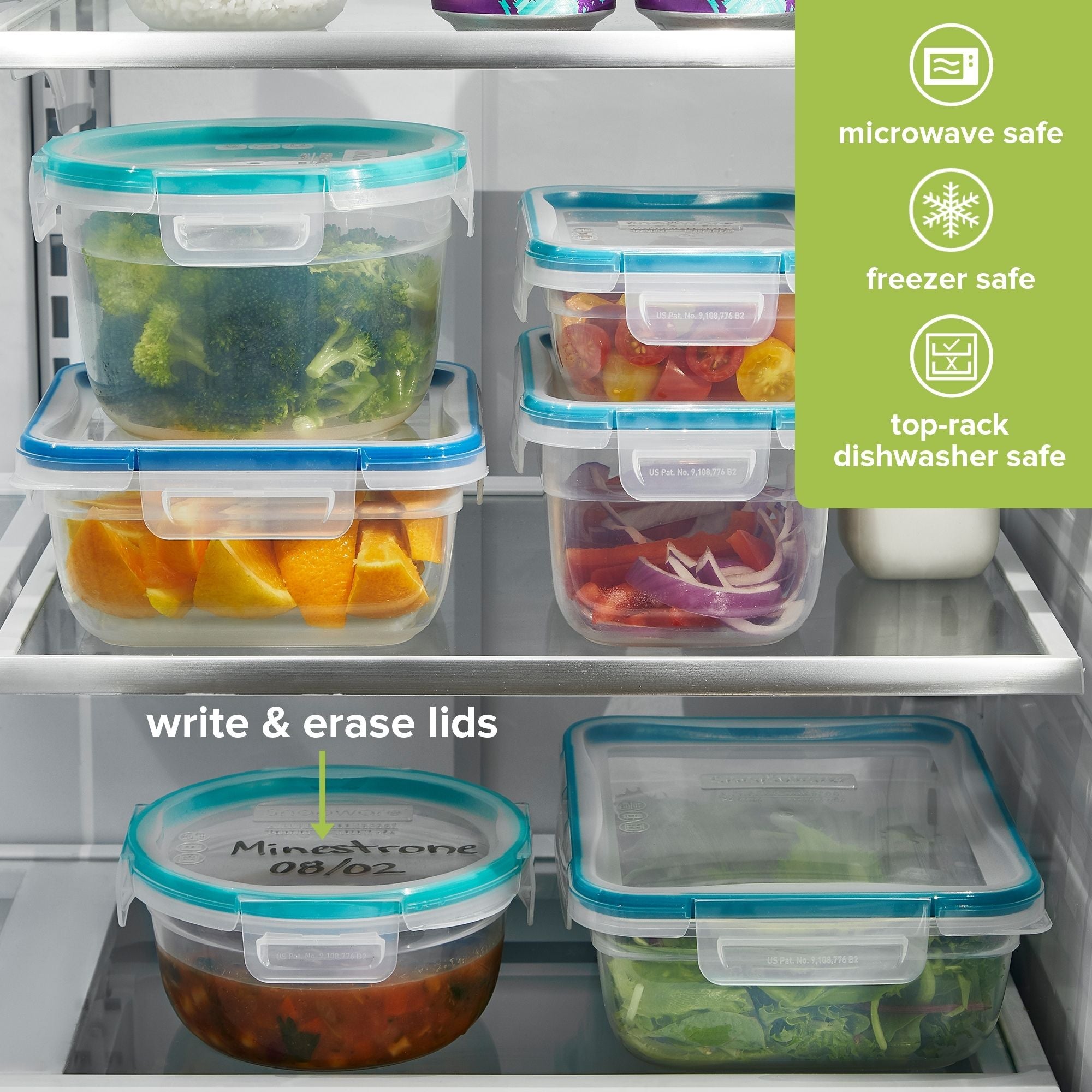 Snapware® Total Solution® 8.5-cup Rectangular Plastic Containers 4-pc Set with Lids - Image 4