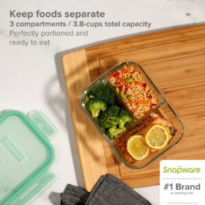 Alternative view of Snapware® MealBox™ 3.8-cup Divided Glass Storage Container with Lid