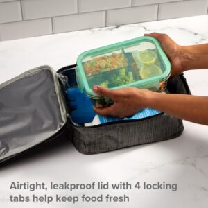 Snapware® MealBox™ 3.8-cup Divided Glass Storage Container with Lid - Image 4