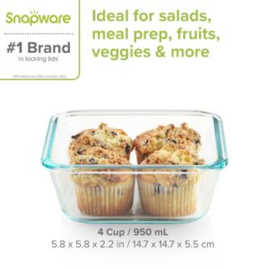 Alternative view of Snapware® Total Solution® Pyrex® Glass 4-cup Square Food Storage with Plastic Lid