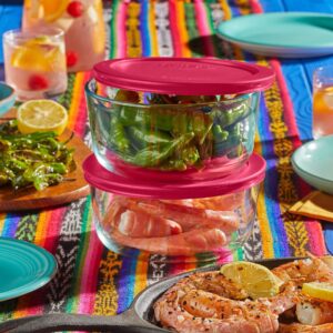 Alternative view of Pyrex® Simply Store® 8-piece Glass Food Storage Container Set with Red Lids