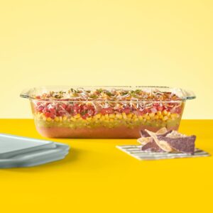 Alternative view of Pyrex® Deep 7 x 11" Rectangle Glass Baking Dish with Sage Green Lid